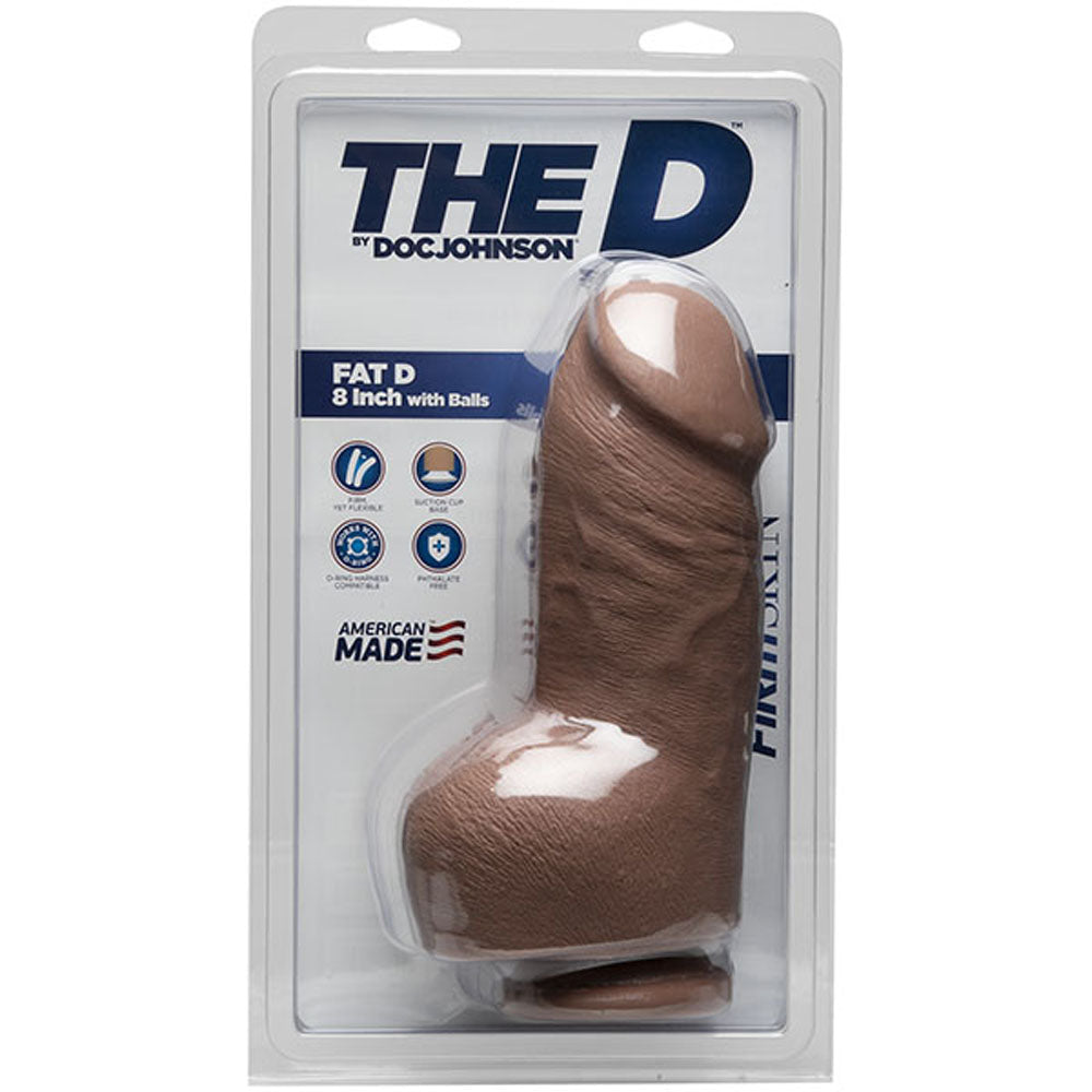 The D Fat D Inch With Balls Firmskyn Caramel