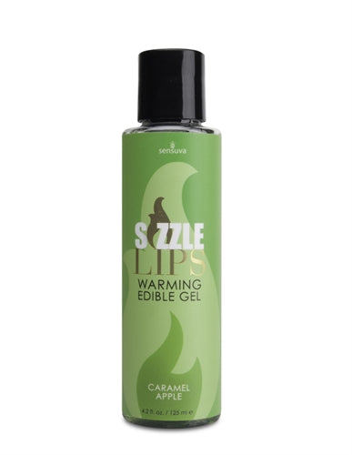 Sizzle Lips Warming Edible Gel Caramel 4.2 Oz.