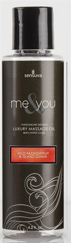 Me and You Massage Oil Wild Passionfruit and Island Guava 4.2 Fl. Oz.