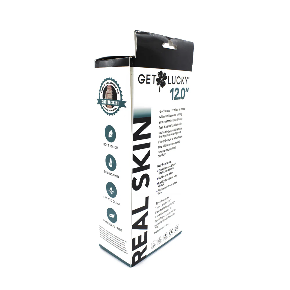 Real Skin 12 Dual Layer Dildo - Beige