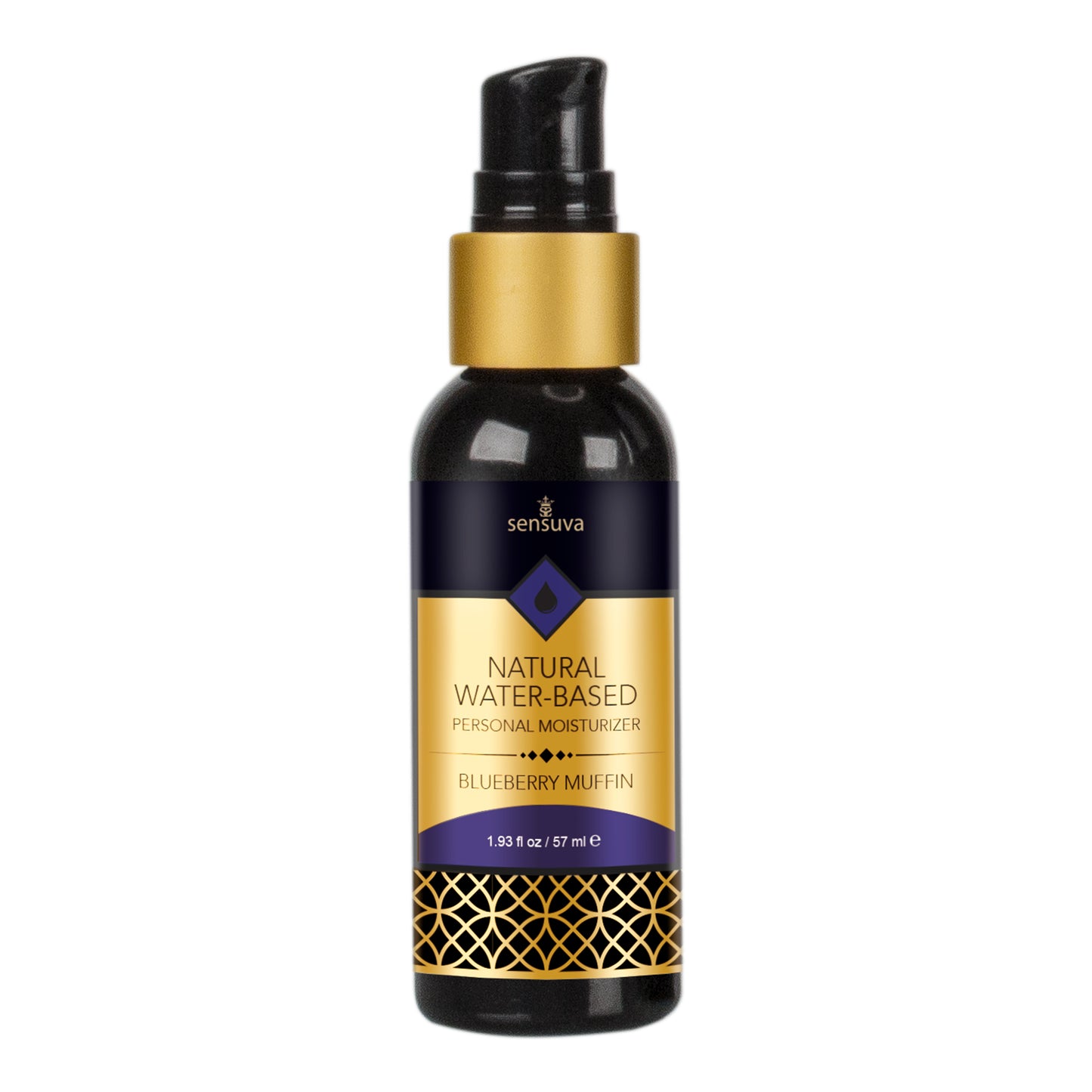 Natural Water Based Personal Lubricant 1.93 Fl. Oz. Blueberry Muffin