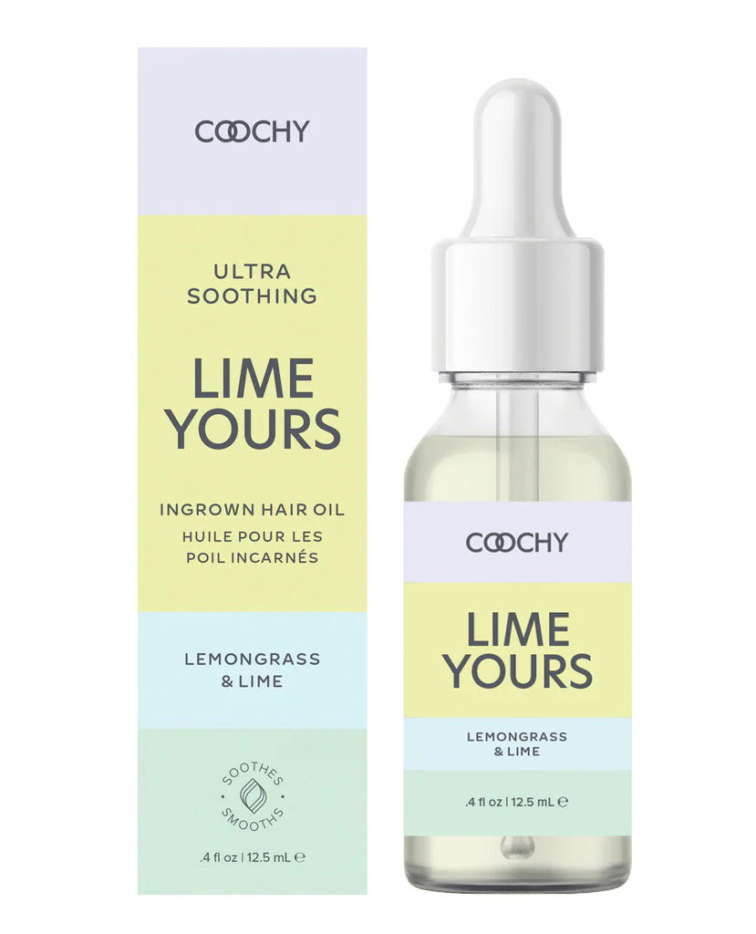 Coochy Ultra Soothing Lime Yours Ingrown Hair Oil Lemongrass and Lime 4 Oz