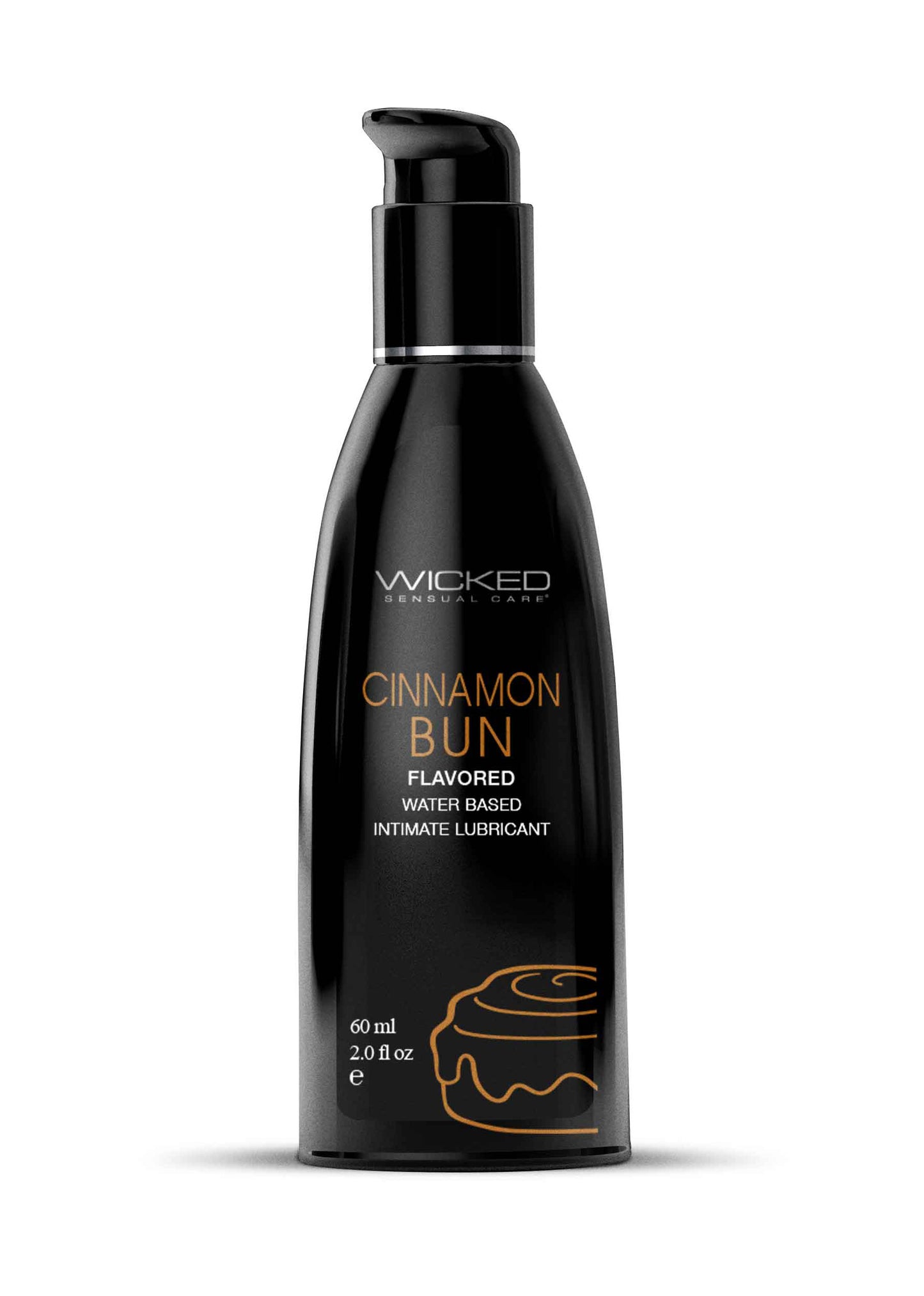 Aqua Cinnamon Bun Flavored Water Based Intimate Lubricant 2 Fl. Oz.