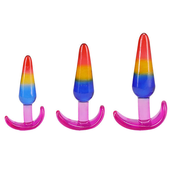 Crystal Jellies Anal Trainer Set Rainbow
