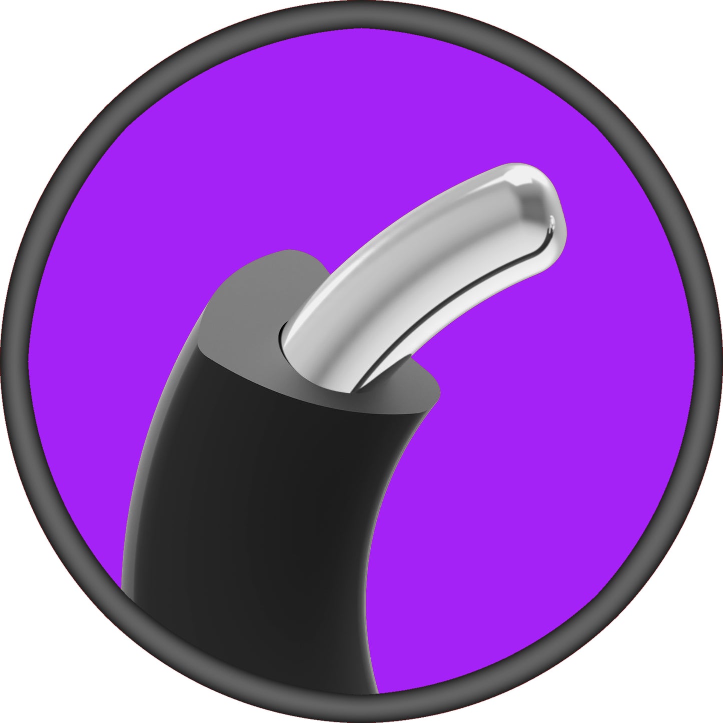 Merci the Paradox Silicone Covered Metal Cock Ring 50mm