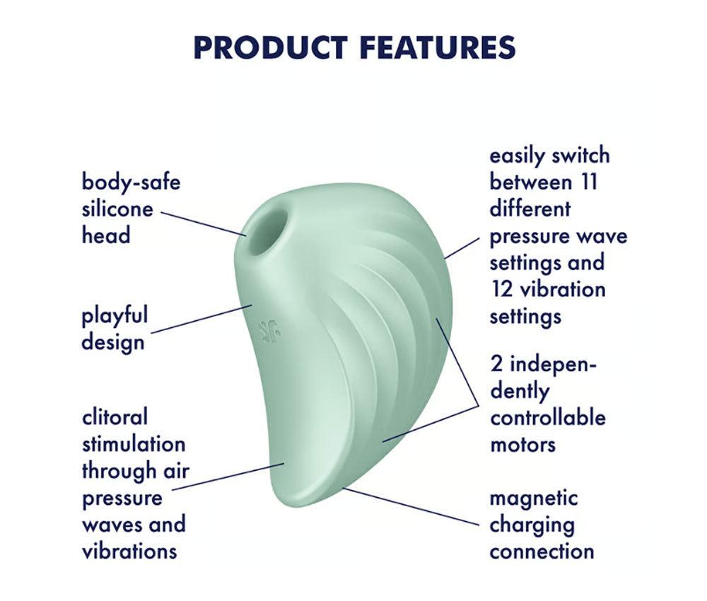 Satisfyer Pear Diver Air Pulse Stimulator Plus Vibration