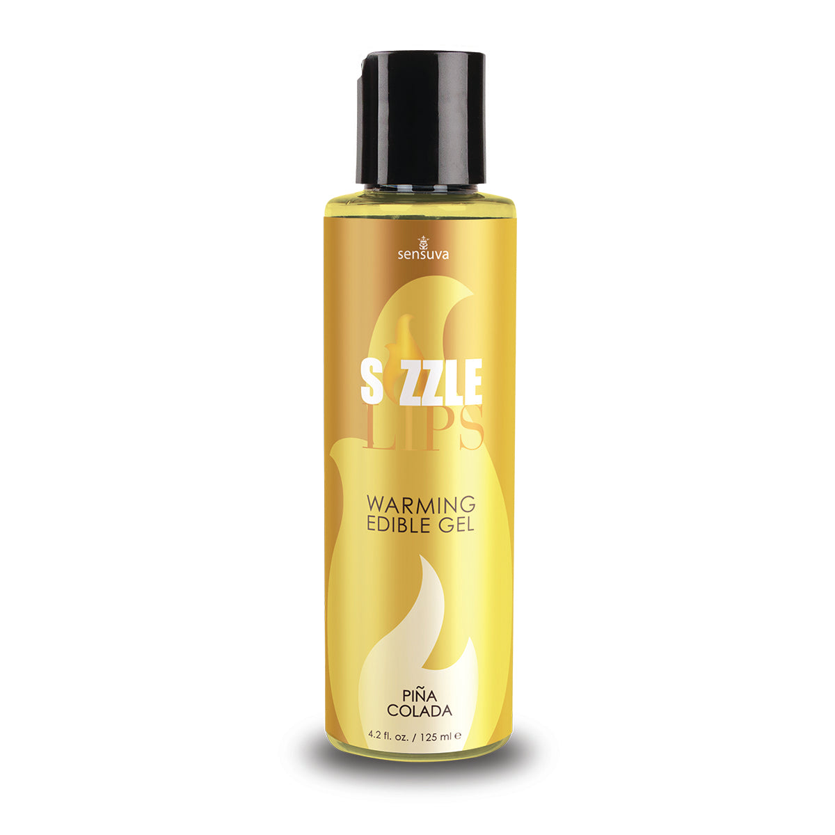 Sizzle Lips Warming Edible Gel Pina Colada 4.2 Fl. Oz. 125 ml