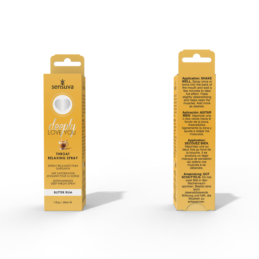 Deeply Love You Throat Relaxing Spray Butter Rum 1 Fl. Oz.