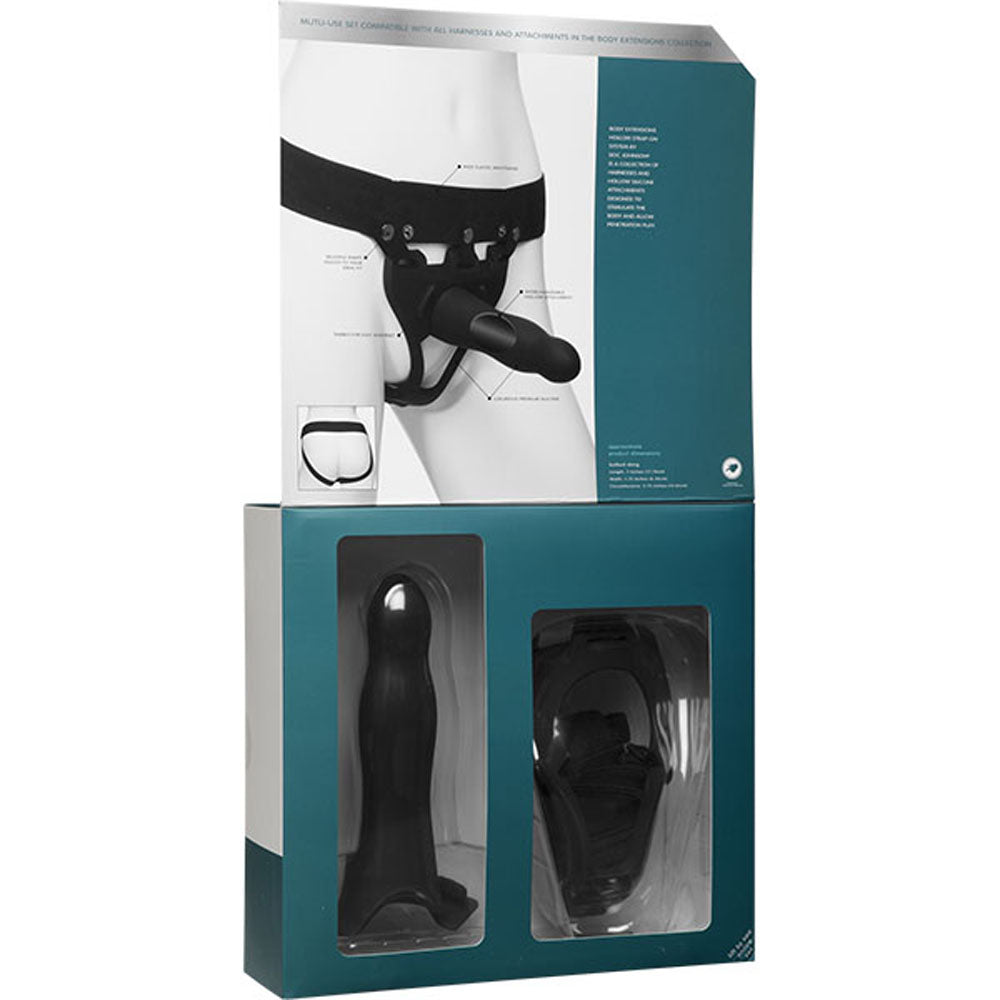 Body Extensions Hollow Slim Dong Strap on 2 Piece Set