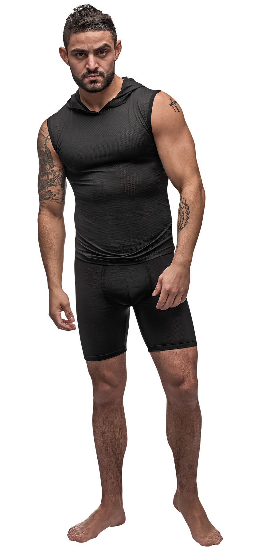 Black Nite Hoodie Tank - Small - Black