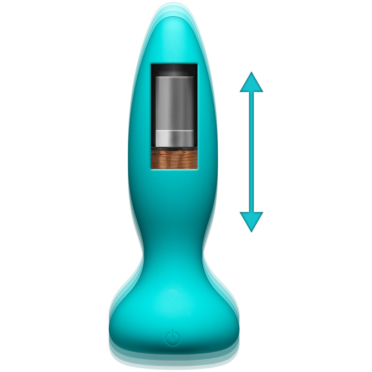 A Play Thrust Adventurous Rechargeable Silicone Anal Plug With Remote