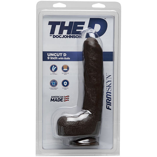 The D Uncut D Inch With Balls Firmskyn Chocolate