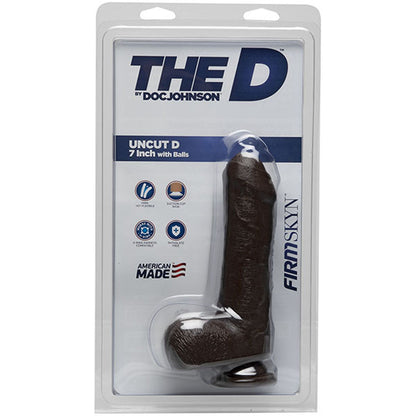 The D Uncut D Inch With Balls Firmskyn Chocolate
