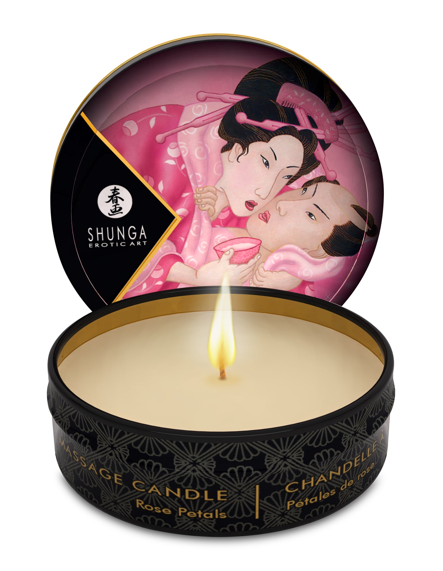 Mini Massage Candle Aphrodisia Roses Petals 1 Fl. Oz.