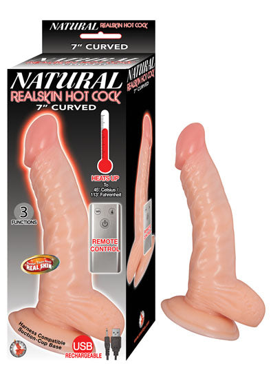 Natural Realskin Hot Cock Curved Inch Flesh