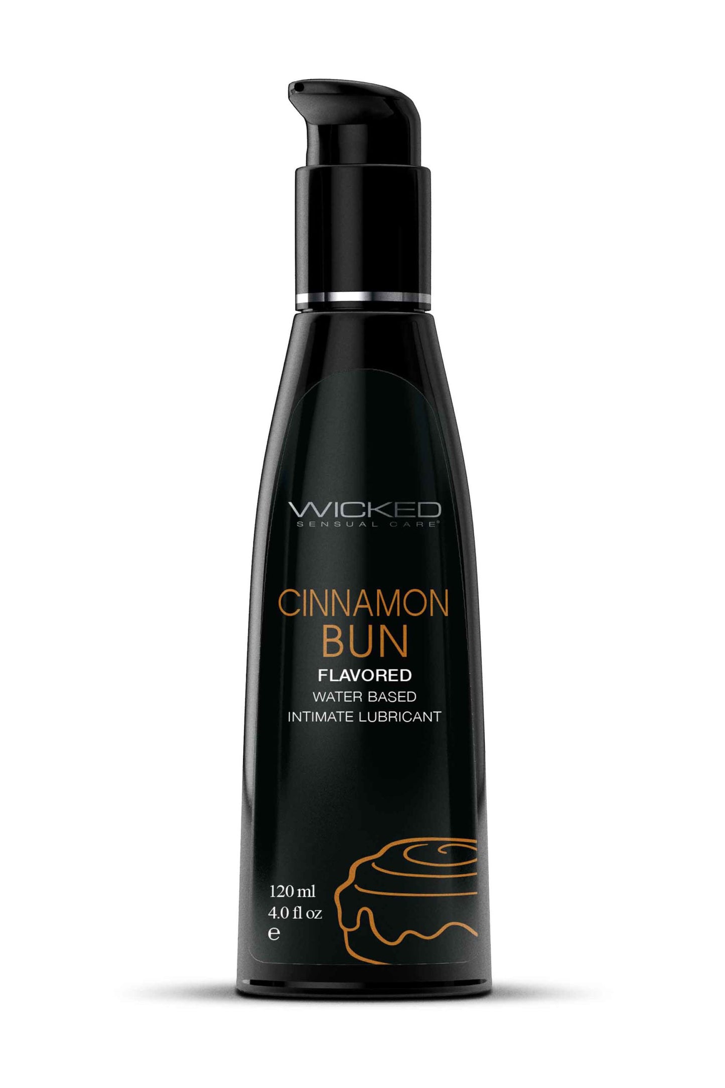 Aqua Cinnamon Bun Flavored Water Based Intimate Lubricant 4 Fl. Oz.