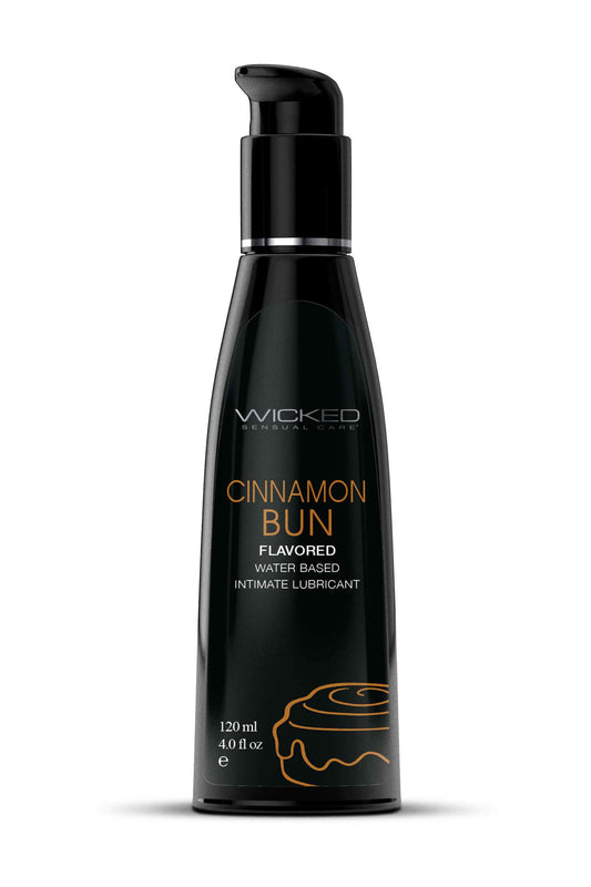 Aqua Cinnamon Bun Flavored Water Based Intimate Lubricant 4 Fl. Oz.