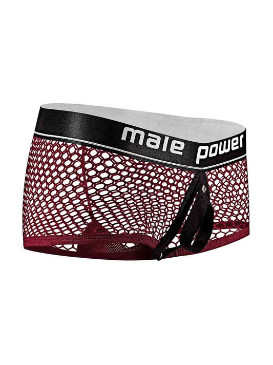 Cock Pit Net Mini Cock Ring Short - Medium -  Burgundy