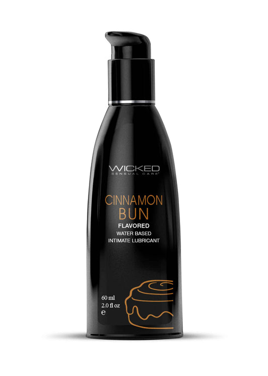 Aqua Cinnamon Bun Flavored Water Based Intimate Lubricant 2 Fl. Oz.
