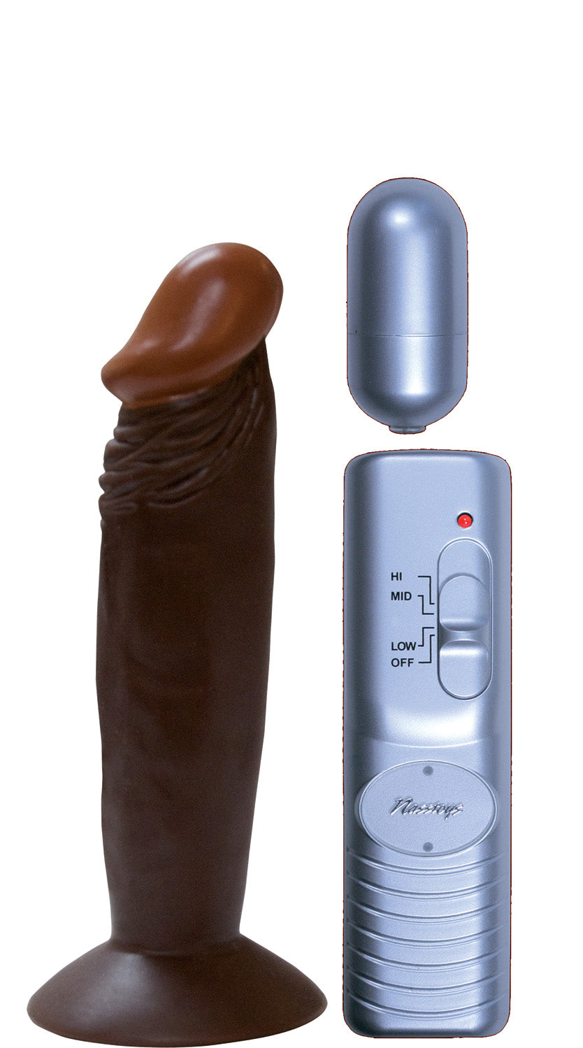 Afro American Whoppers Inch Vibrating Dong With Bullet