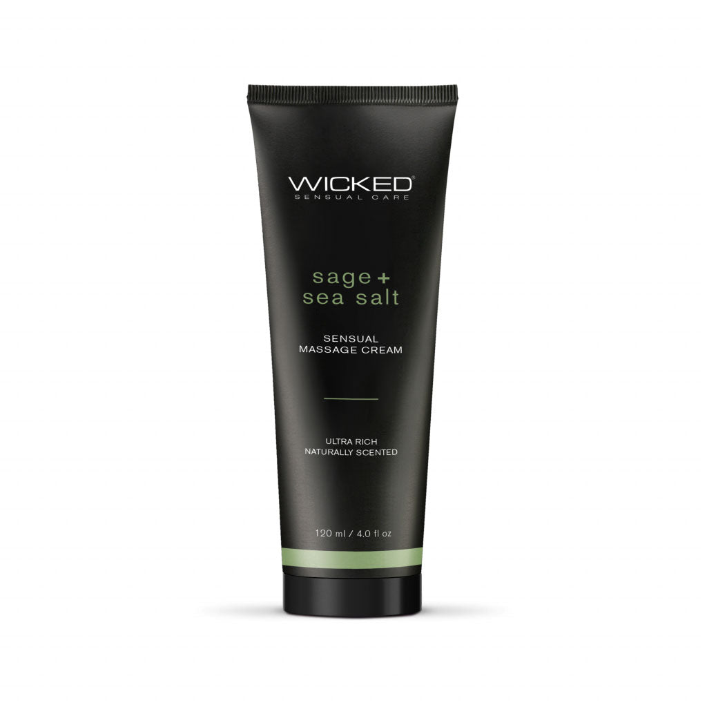 Sage and Sea Salt Scented Sensual Massage Cream 4 Oz