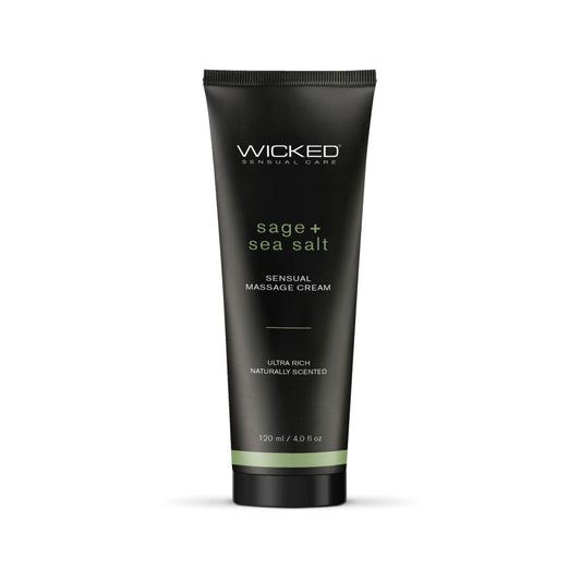 Sage and Sea Salt Scented Sensual Massage Cream 4 Oz