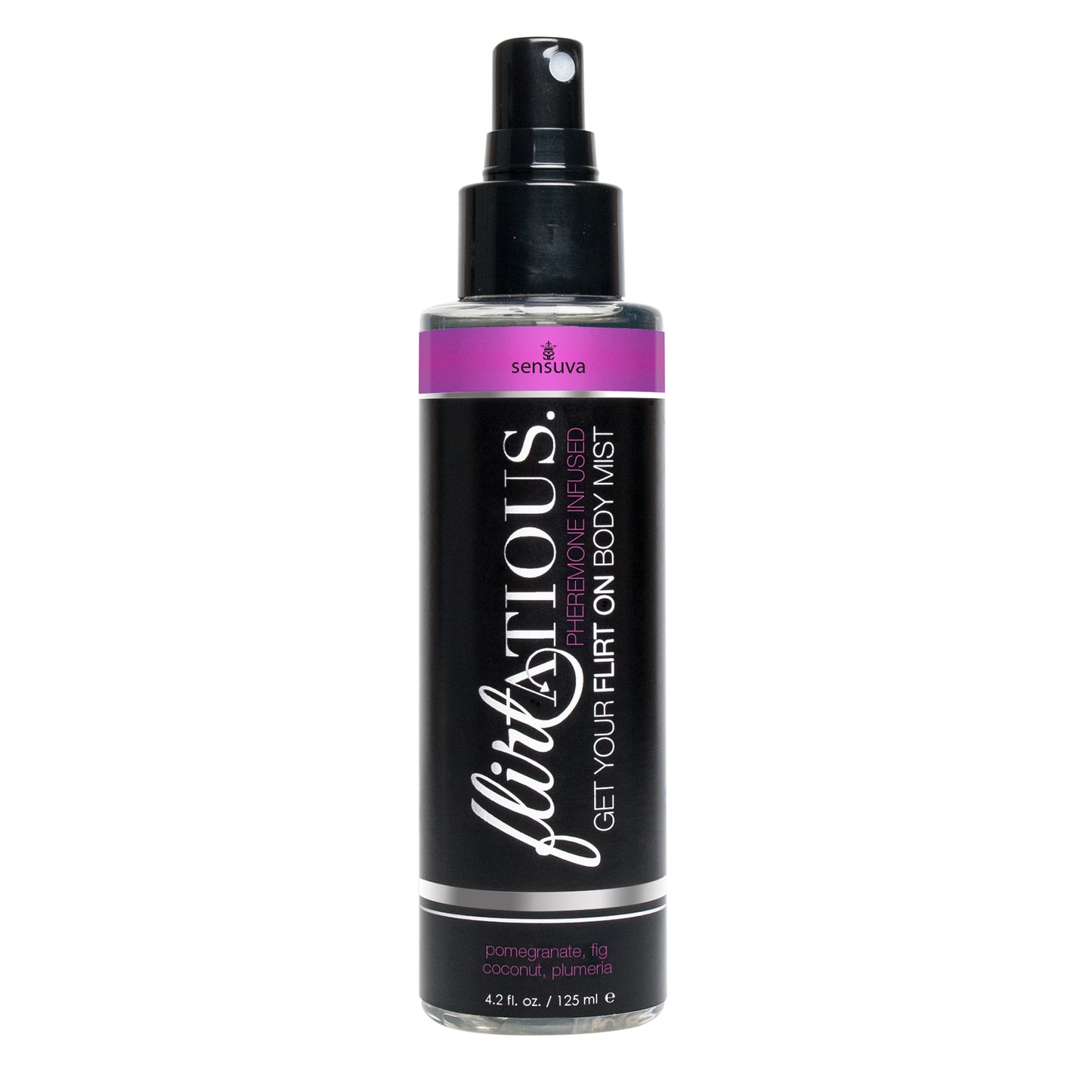 Flirtatious Pheromone Infused Body Mist Pomegranate Fig & Plumeria 4.2 fl.oz 125ml