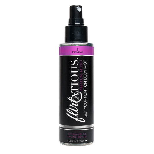 Flirtatious Pheromone Infused Body Mist Pomegranate Fig & Plumeria 4.2 fl.oz 125ml