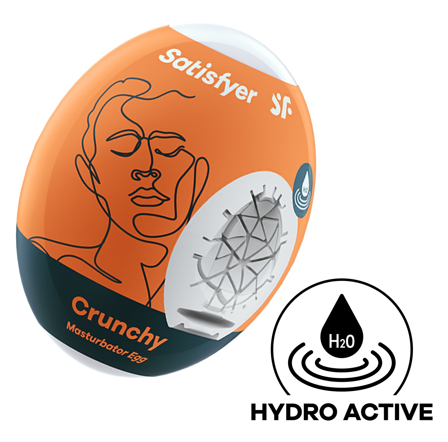 Satisfyer Masturbator Egg - Crunchy - Orange