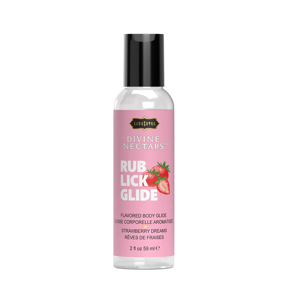 Divine Nectars Flavored Body Glide - Strawberry Dreams - 2 Fl. Oz./ 59ml