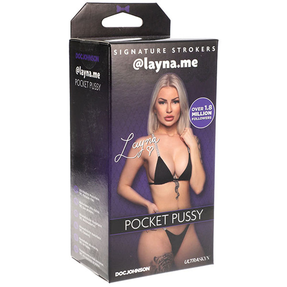 Signature Strokers Girls of Social Media layna.me Ultraskyn Pocket Pussy