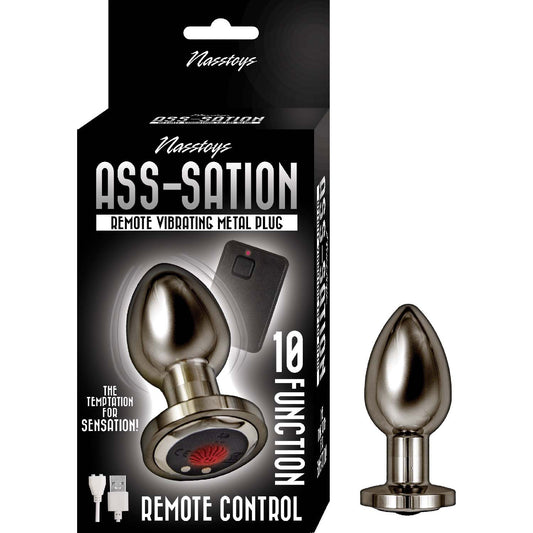 Ass Sation Remote Vibrating Metal Plug