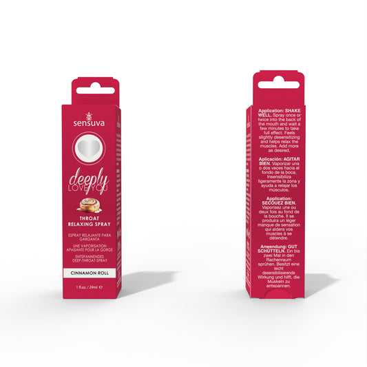 Deeply Love You Throat Relaxing Spray Cinnamon Roll 1 Fl. Oz.