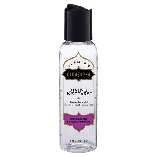 Divine Nectars Flavored Body Glide Raspberry Kiss 2 Fl. Oz. 59ml