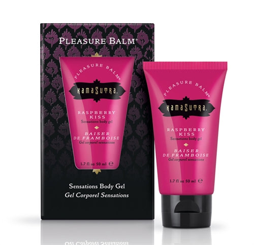 Pleasure Balm Sensations Body Gel Raspberry Kiss 1.7 Fl. Oz.