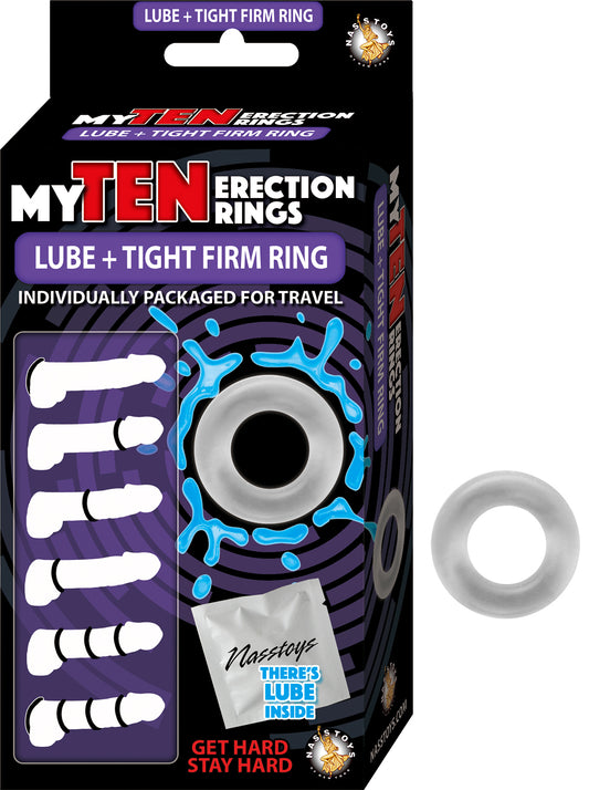 My Ten Erection Rings Lube + Tight Firm Ring
