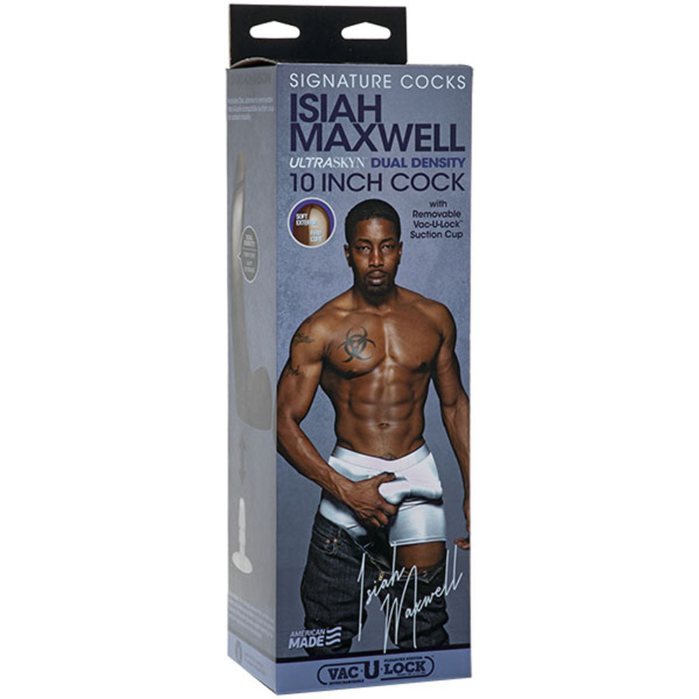 Signature Cocks Isiah Maxwell Inch Ultraskyn Cock With Removable Vac U Lock Suction Cup