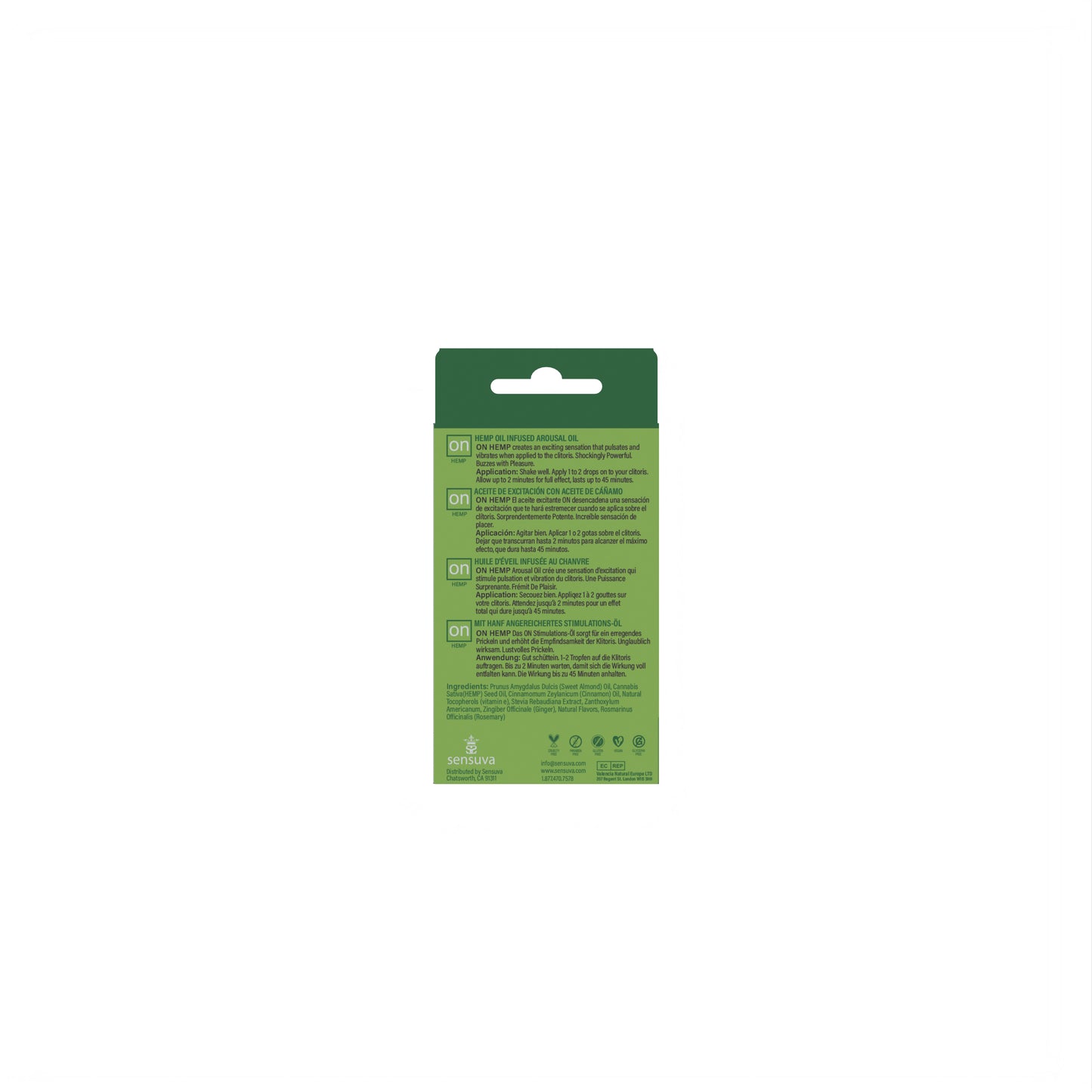 On Hemp Infused Arousal Oil Box 0.17 Fl. Oz.