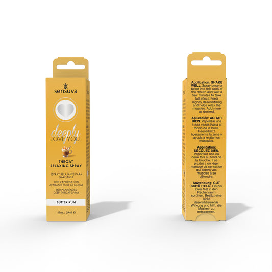 Deeply Love You Throat Relaxing Spray Butter Rum 1 Fl. Oz.