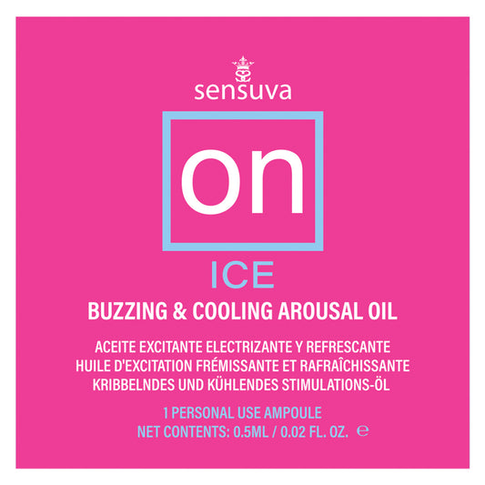 On Ice Buzzing & Cooling Female Arousal Oil 0.01 Oz. Ampoule