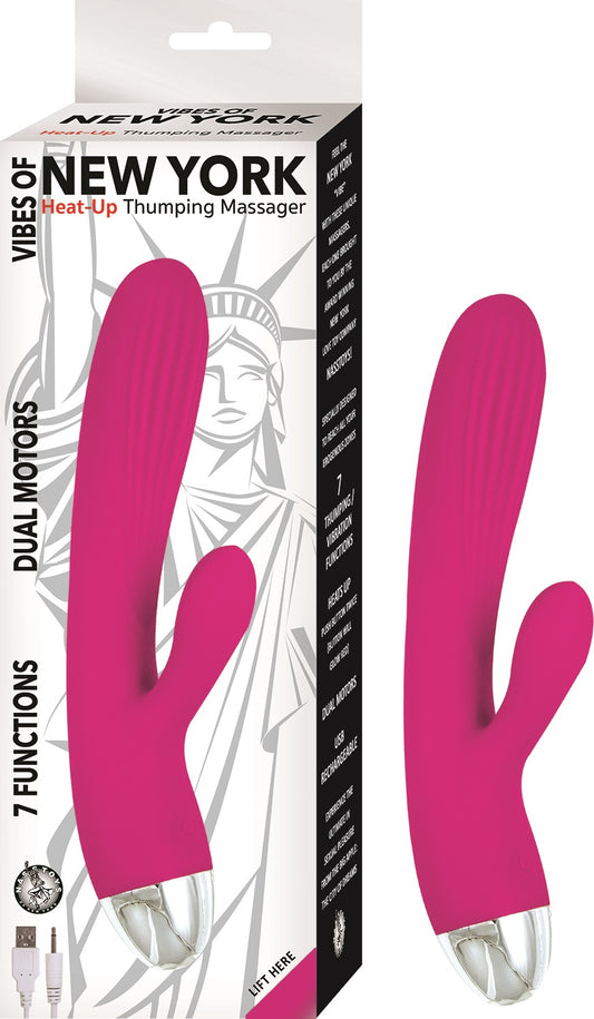 Vibes of New York Heat Up Thumping Massager