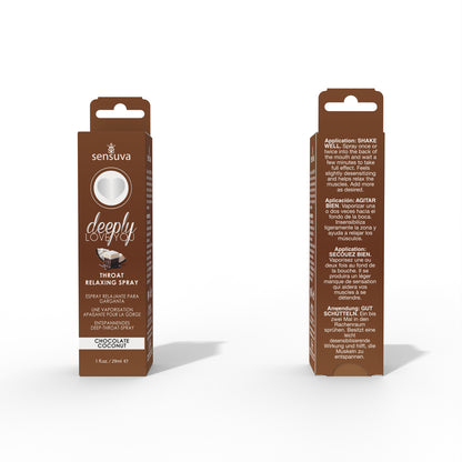 Deeply Love You Throat Relaxing Spray Chocolate 1 Fl. Oz.
