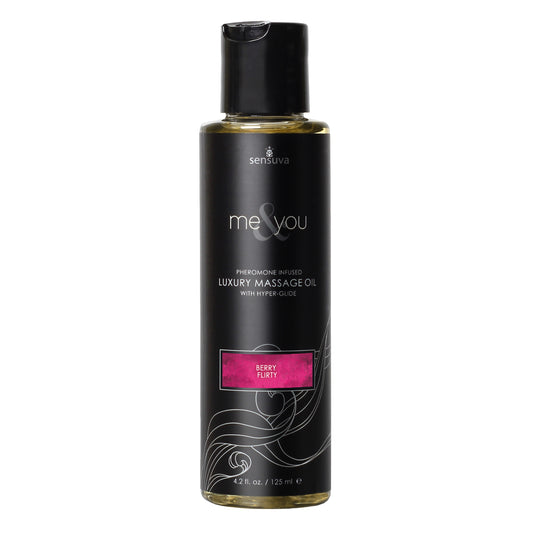 Me and You Luxury Massage Oil Berry Flirt 4.2 Fl. Oz.