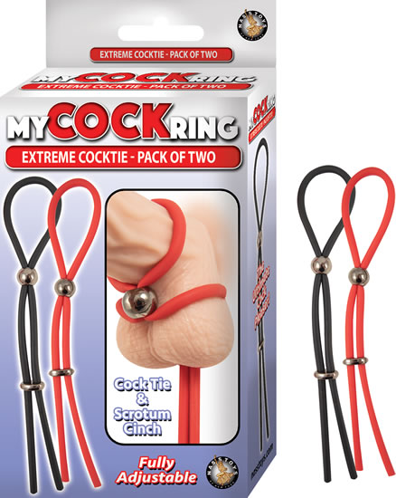 My Cockring Extreme Cocktie Pack of Two Red